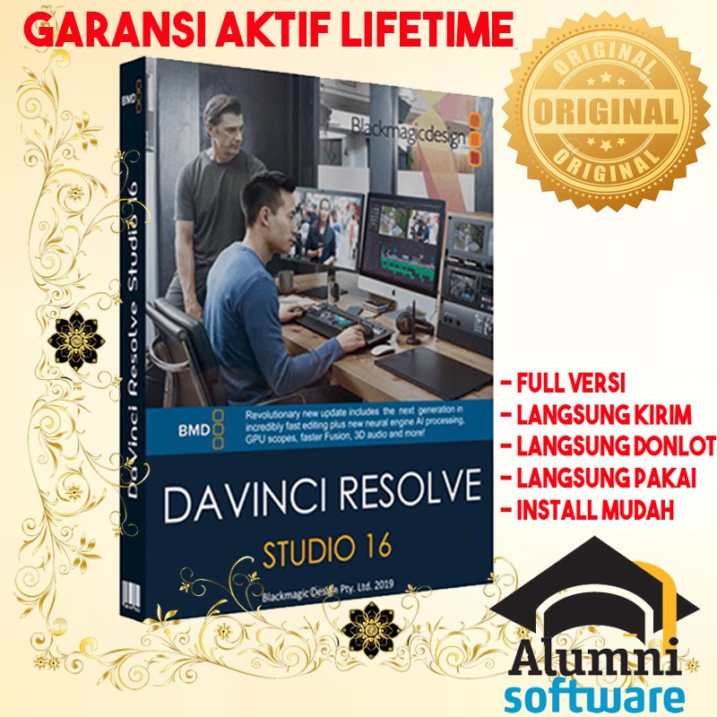 [FULL VERSION] Blackmagic Design DaVinci Resolve 16 - GARANSI AKTIVASI