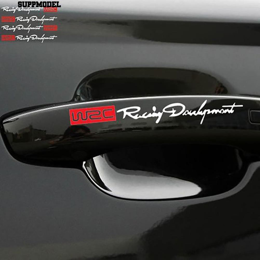 ⏲4 Pcs WRC Pintu Menangani Stiker Decal Rally Mobil untuk Toyota Skoda Kia Lada Opel