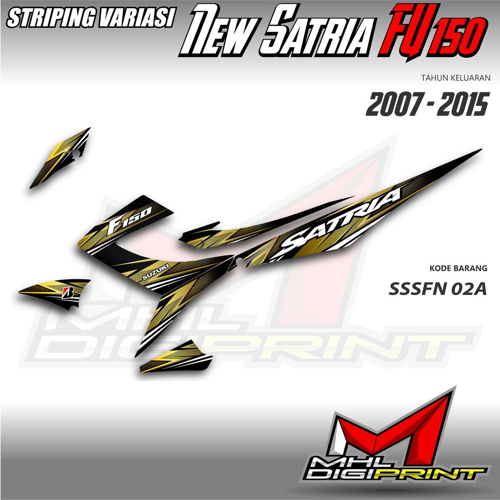 STRIPING VARIASI NEW SATRIA FU 150 - SATRIA FU FACELIFT / FU 150 - SSSFN 02