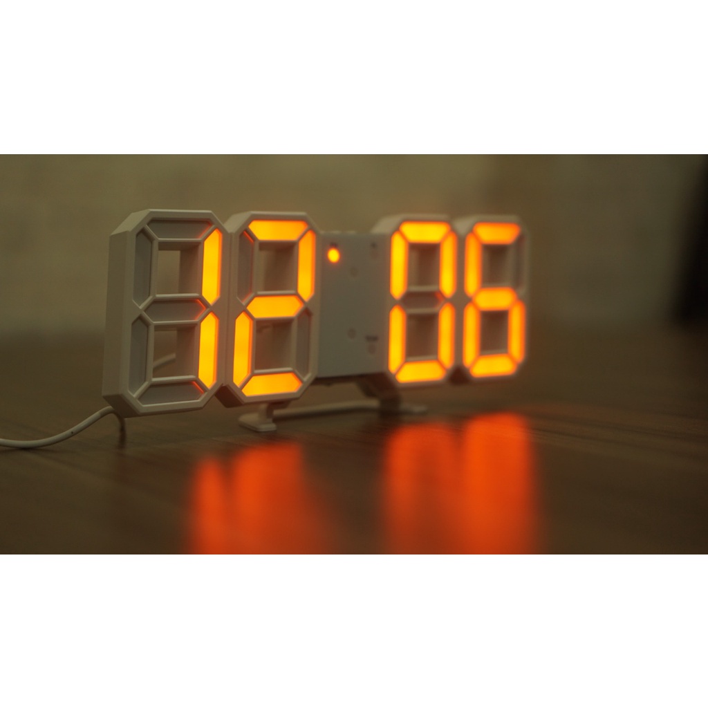 Jam Dinding Digital Led Besar Tembok jam meja-alarm-suhu/jam 3d besar modern