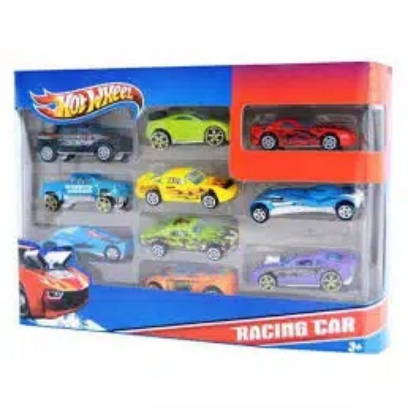 Murah! Hot Wheel Racing Metal Car Models 1 Box Isi 10 Mobil