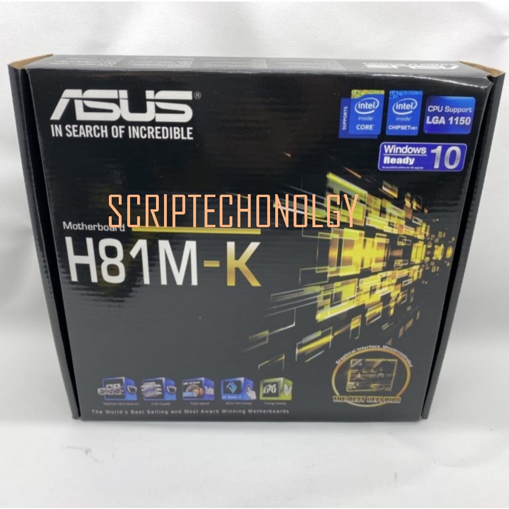 MotherboardSC ASUS H81M-K garansi 1th