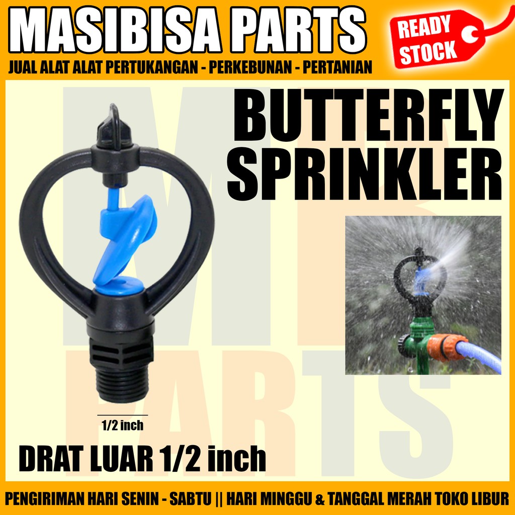 SPRINKLE / SPRINKLER TAMAN MODEL KUPU KUPU / BUTTERFLY DRAT LUAR