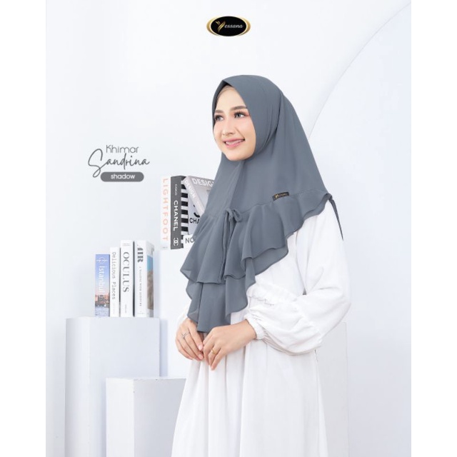 KHIMAR HIJAB INSTAN 2 LAYER BAHAN CERUTI BABYDOLL ULTIMATETERBARU TERLARIS PET ANTEM ORI YESSANA HIJ