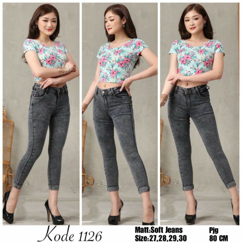 celana panjang jeans//celana jeans wanita//boyfrend//higwaist//SKYNI