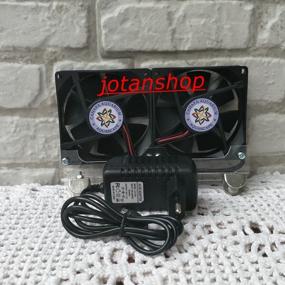 Cooling fan DIY Double 2 kipas pendingin aquarium aquascape