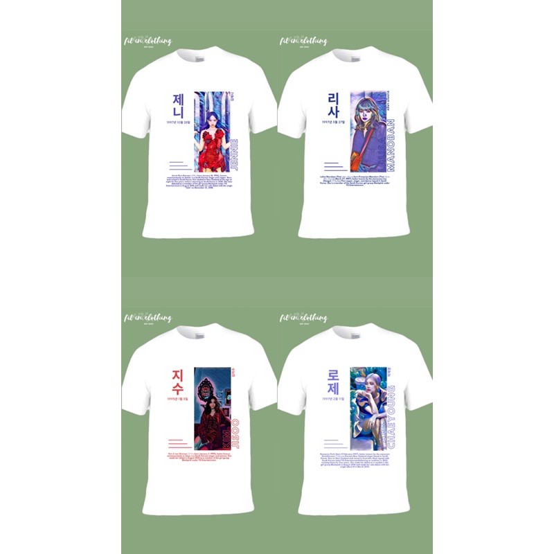 Fitin.id-Baju Kaos Wanita Pria BLACKPINK Oversized-BLACKPINK VOL 1