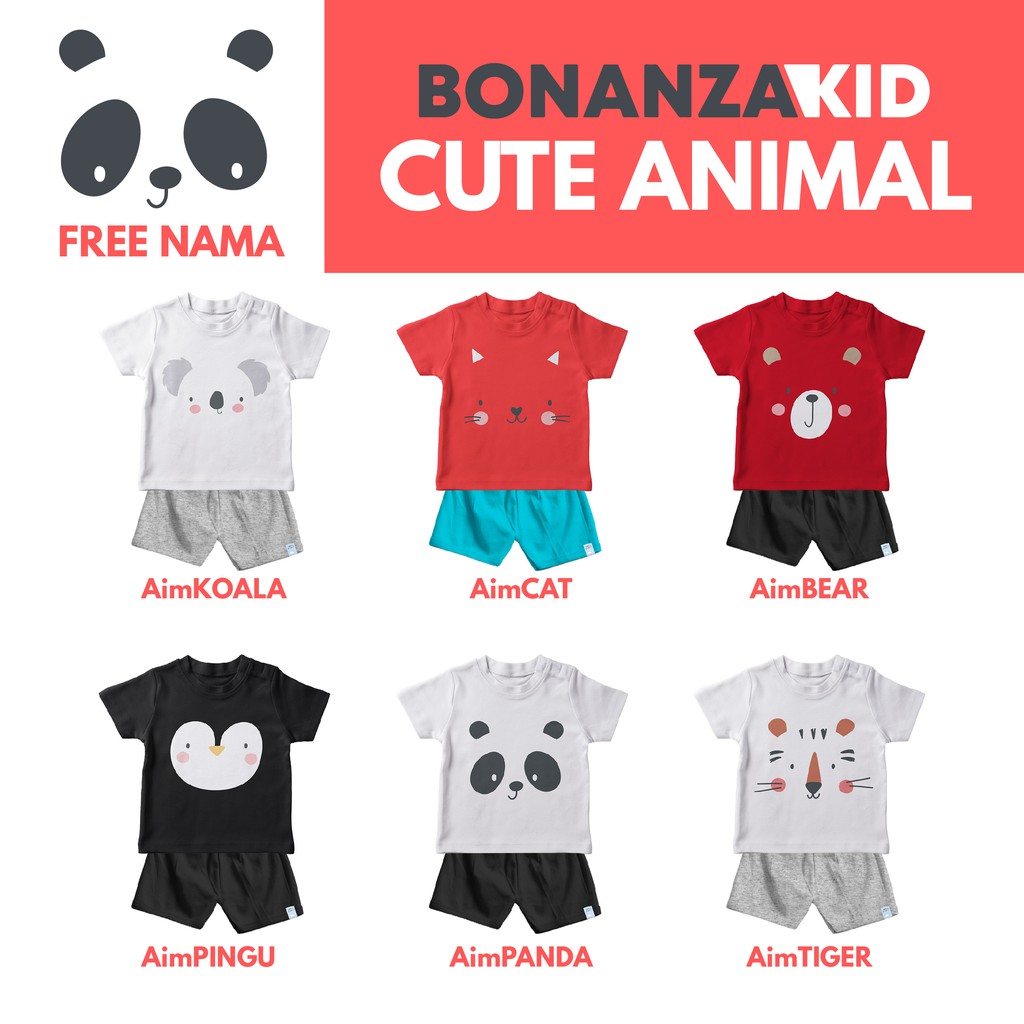 Setelan Bayi Usia 6-24 Bulan Bahan Katun Combed 30s Gratis Sablon nama