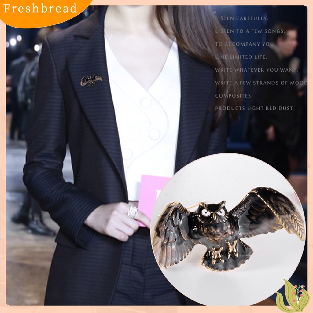 Terlaris Fashion Women Vintage Flying Owl Shape Brooch Pin Jewelry Clothes Accessory Gift