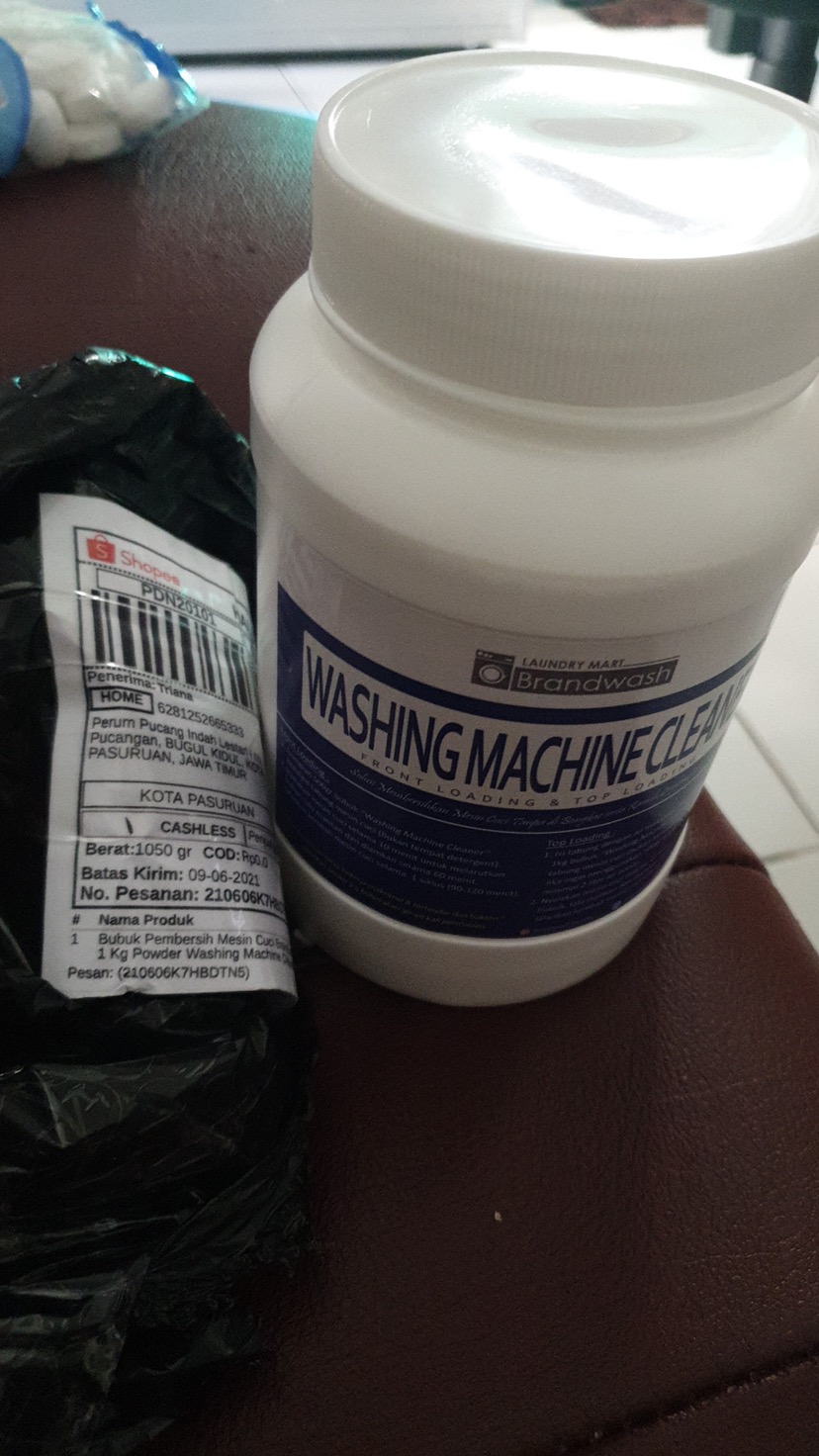 Bubuk Pembersih Mesin Cuci Brandwash 1 Kg Powder Washing Machine Cleaner