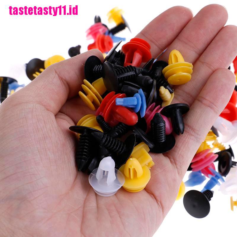 【TTID】500Pcs Mixed Auto Car Fastener Clip Bumper Fender Trim Plastic Rivet Door