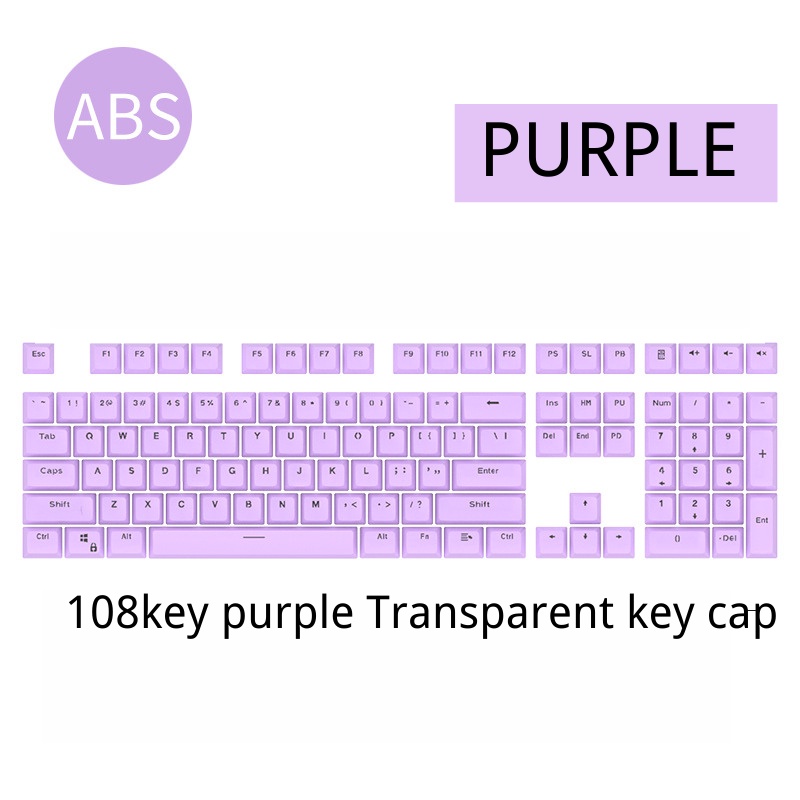 Sa 108pcs / Set Keycap Tombol Keyboard Mekanik Universal Ergonomis Dua Warna