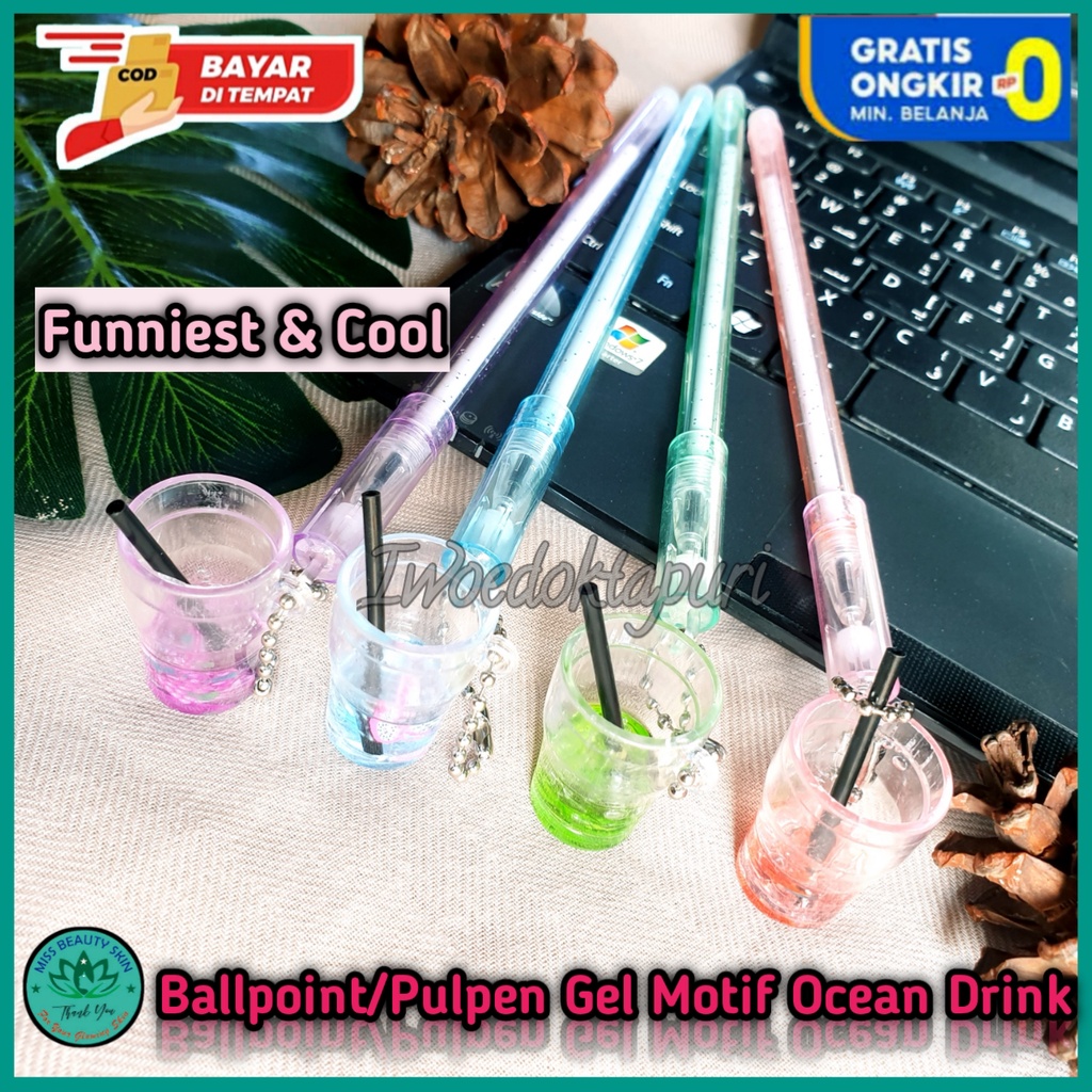 

Pulpen Gantungan Fruity Drinks Unik Karakter Warna Warni Ballpoint Bulpen Gel Lucu Korea Import Viral Harga Grosir Promo Murah Bisa Cod