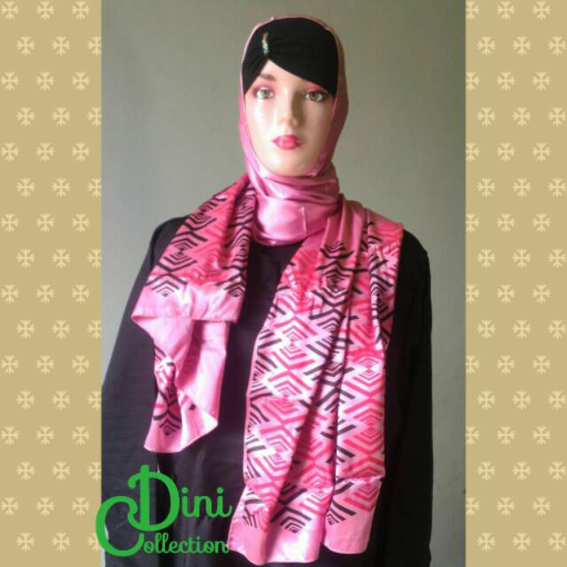 Pashmina satin motif