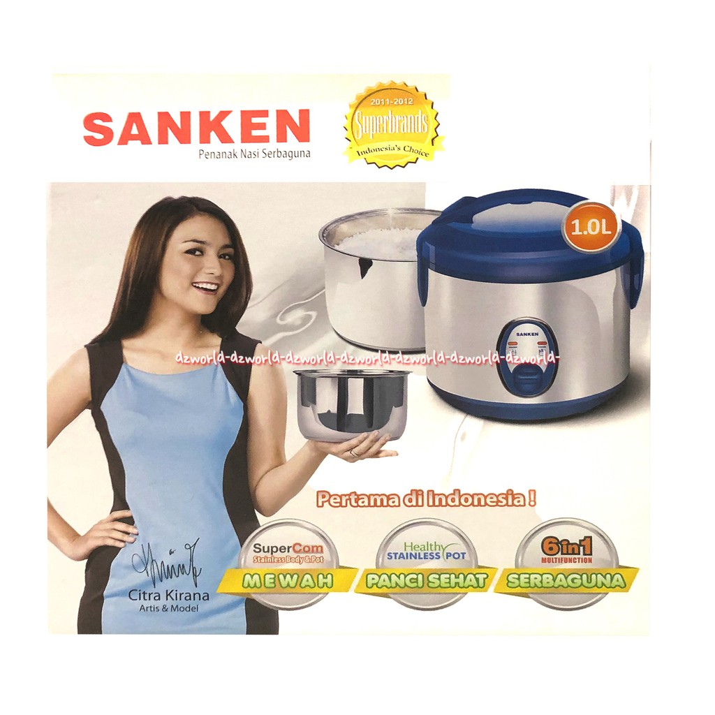 Sanken Penanak Nasi 6in1 Magic Com Rice Cooker Alat Untuk Masak Nasi Kapasitas 1 Liter