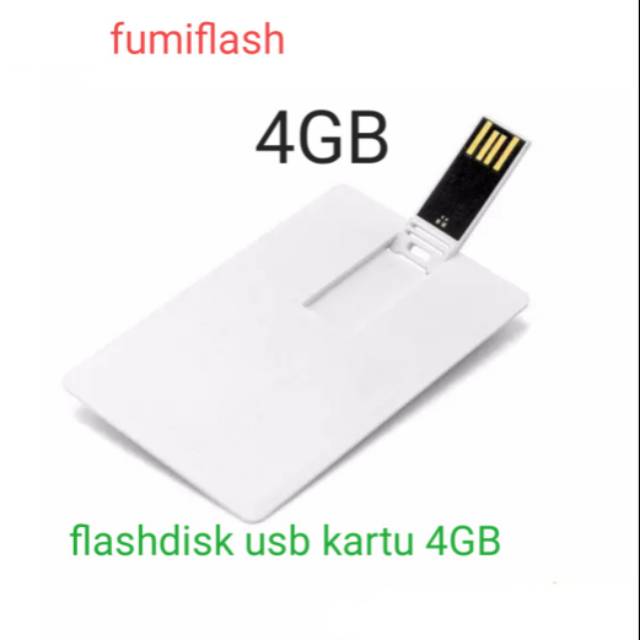 Flashdisk usb kartu polos 4gb real