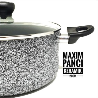 Wajan Panci Pot Anti Lengket Marble Ceramic Pot MAXIM Wajan Panci Pot Anti Lengket Marble Ceramic Pot MAXIM