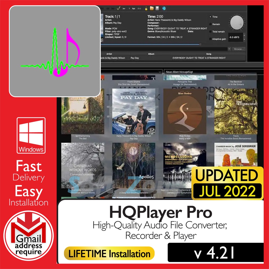 

HQPlyr Pr 4.21 - Hgh-Qlty Ad Fl Cnvrtr, Rcrdr & Plyr [WINDOWS x64] - Dgtl Dwnld