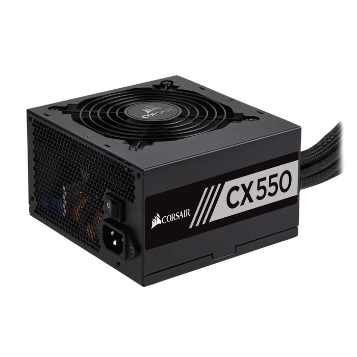 Corsair CX550 - 550 Watt 80 PLUS Bronze ATX Power Supply Hitam