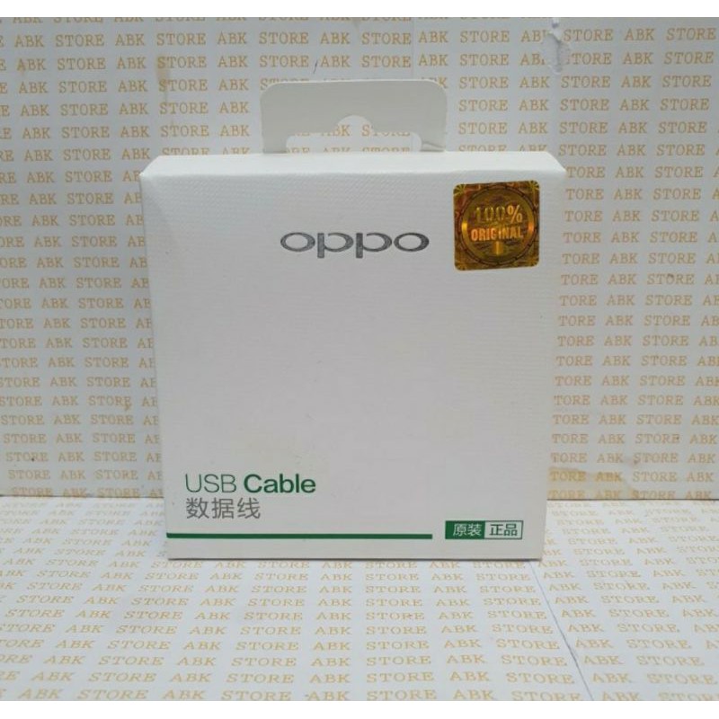 Kabel Data Charger OPPO A3s A5s A7 A37 A57 F1 F1s F3 USB Cable Micro 2A Original