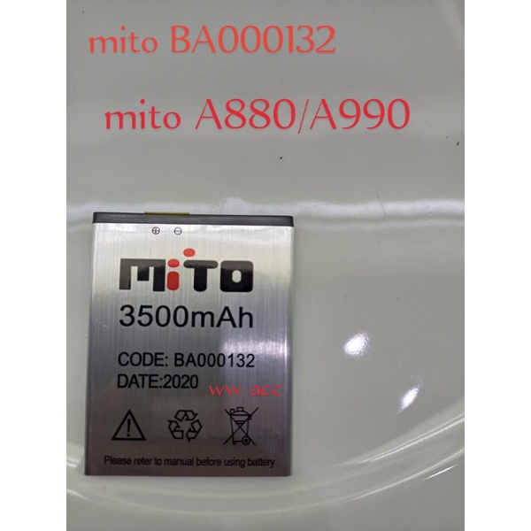 baterai batre Mito BA000132 / MITO A880 / A990 BATERE ORIGINAL MITO