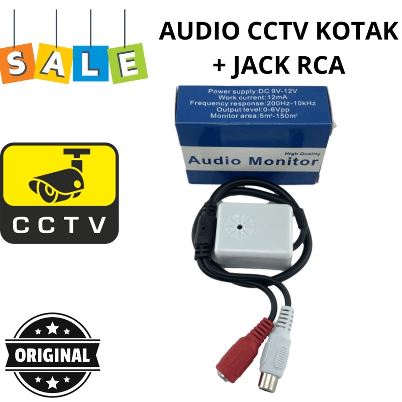 AUDIO MONITORING CCTV plus jack audio / MIC CAMERA CCTV