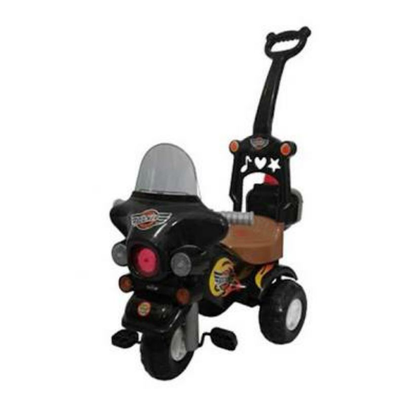 ROCKER 673 Mainan Anak Mobil Duduk Dorong Kereta Sepeda Roda Tiga Tricycle
