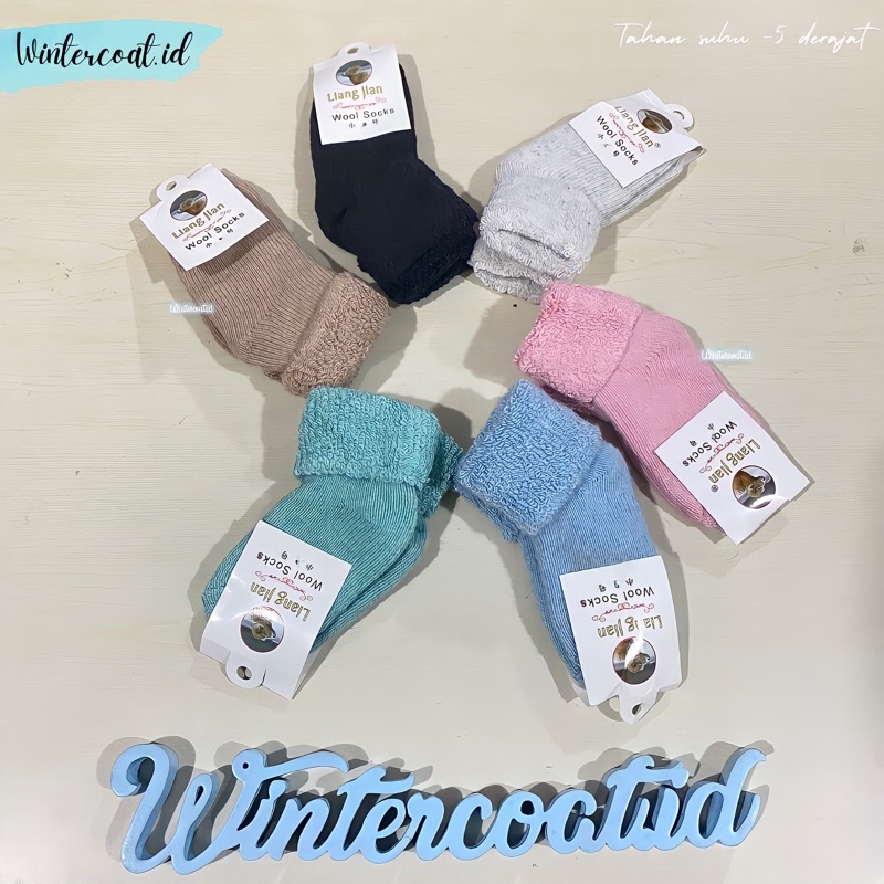 READY INDONESIA Kaos kaki musim dingin bulu wool domba anak bayi baby kids children winter socks