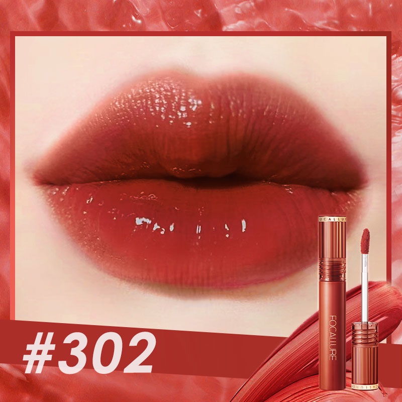 [BPOM]FOCALLURE Jelly-Clear Dewy Lip Tint--Tahan lama Lipstick-#302🔥🔥🔥
