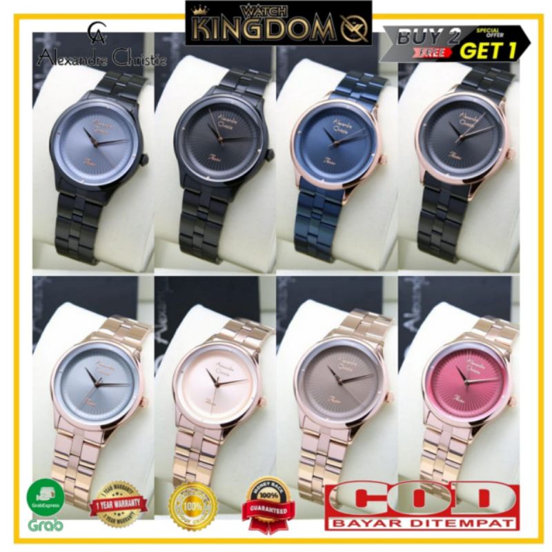 Terbaru Jamtangan wanita Alexandre christie AC 2974 / AC2974 / 2974 Original garansi resmi 1thn