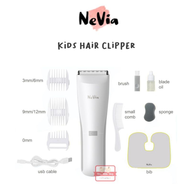 NeVia Kids Hair Clipper / Cukur Rambut Bayi