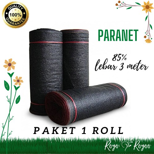 1 Roll Gulung Paranet Shading net 85% lebar 3 meter kualitas terbaik