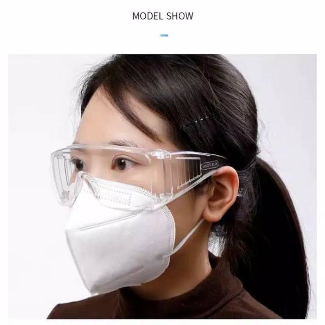 kacamata anti virus / kacamata anti debu / kacamata safety