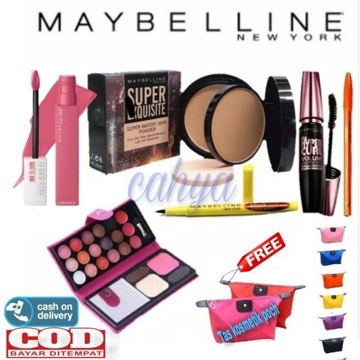 Maybelline Paket Make Up / Paket Make up Lengkap / Paket Make Up Murah / Paket Make Up Maybelline
