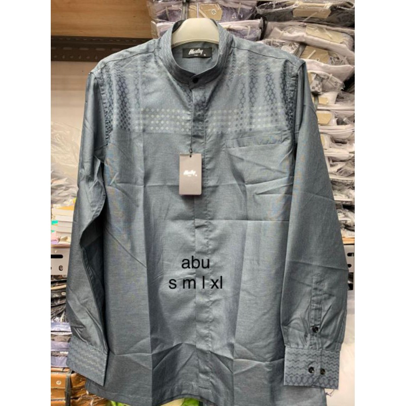 KEMKO HARLEY MAN ORI warna abu tua- kemko Harley murah-kemeja koko-kemeja pria
