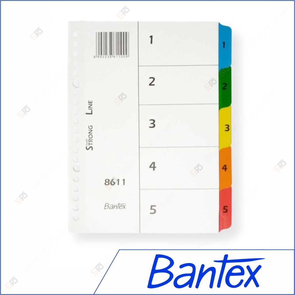 

Divider Index Bantex A5 20 lubang 1-5 - 8611 - SFO Semarang Official