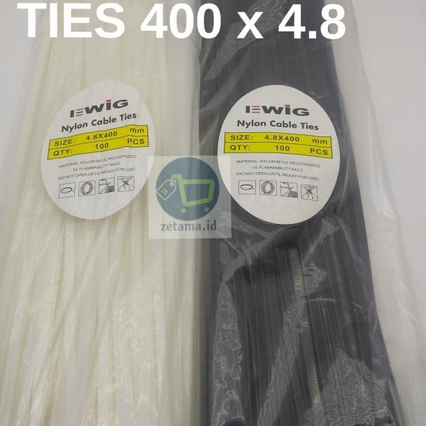 

➷ KABEL TIES 40CM / 400x4.8 - Putih ❊