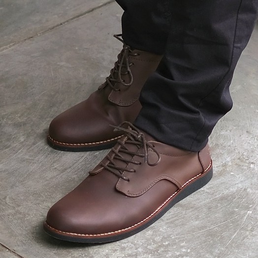 Bridge Brown | Sepatu Pantofel Pria Cowok Men Kerja Kantor Derby Original Footwear | FORIND x Reyl