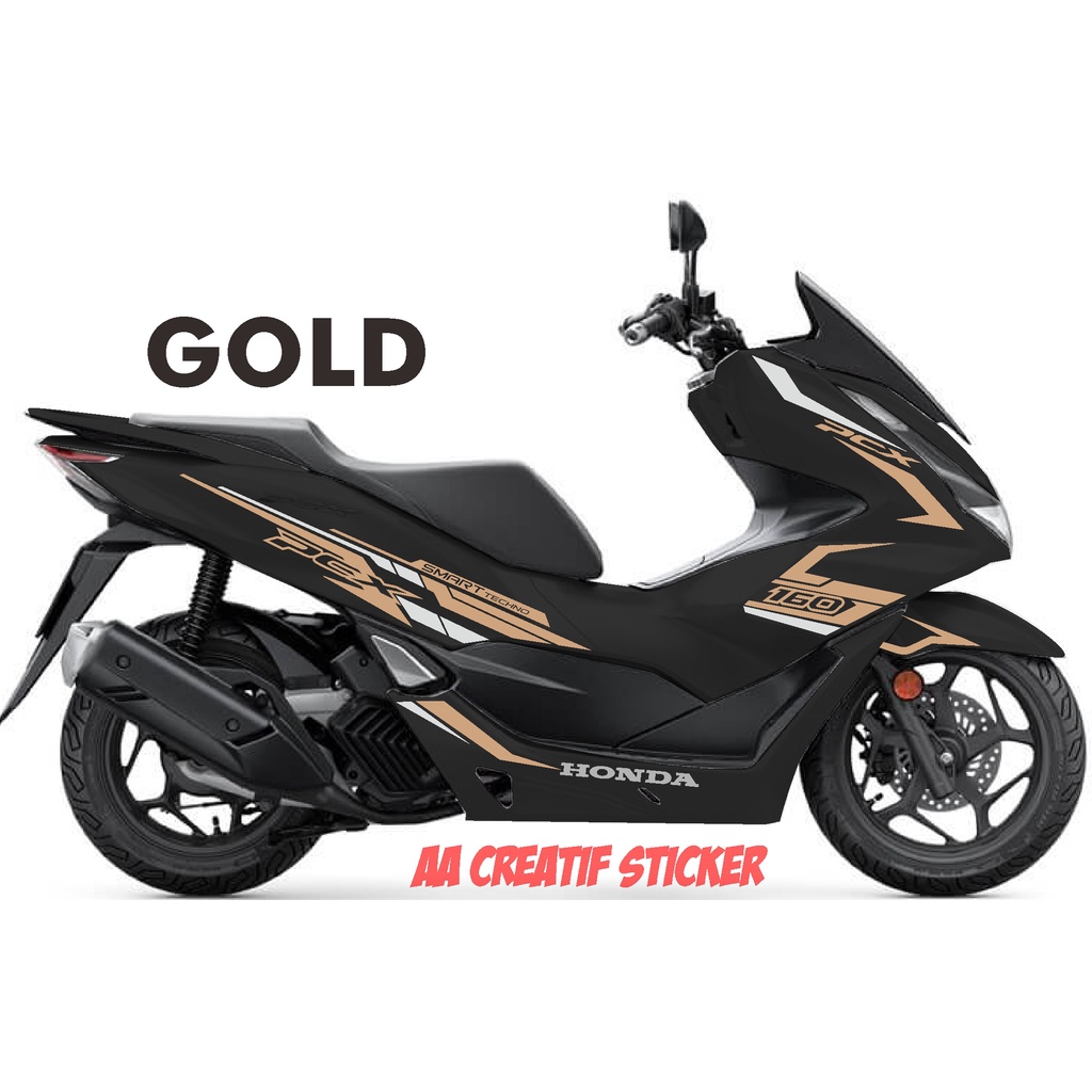 CUTTING STICKER STIKER CUTING HONDA PCX 160 GOLD MINIMALIS