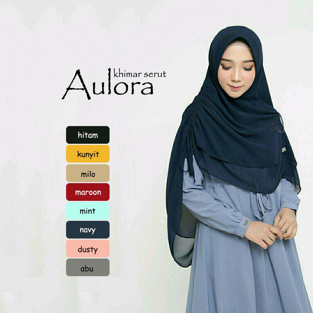 HIJAB INSTAN MURAH AULORA / HIJAB SYARI / VANILLA HIJAB / BERGO INSTAN