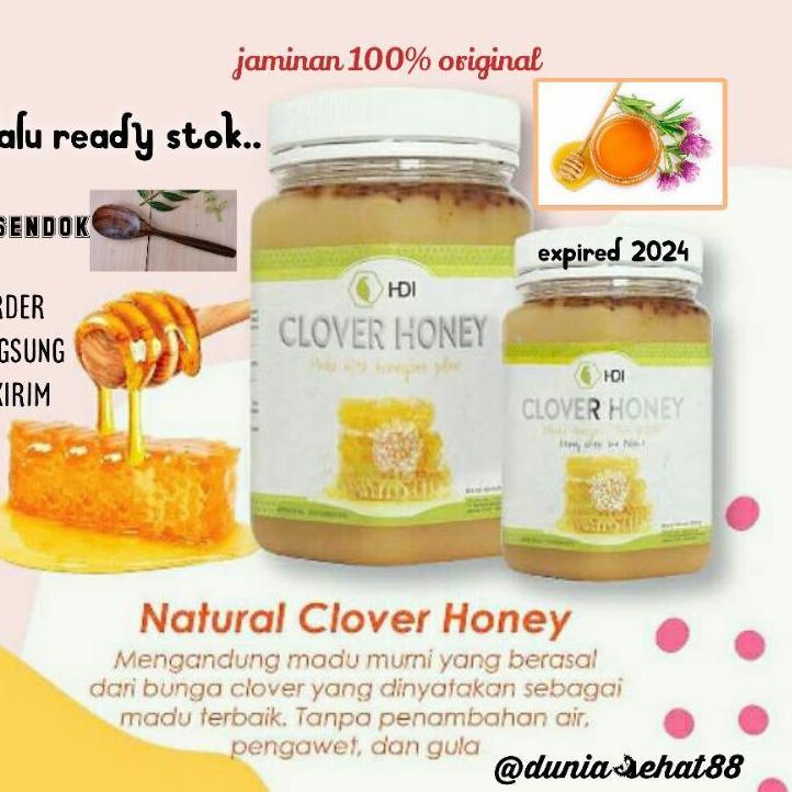 

G4B clover honey 1kg original hdi free sendok madu dan bubble wrap ✅D6