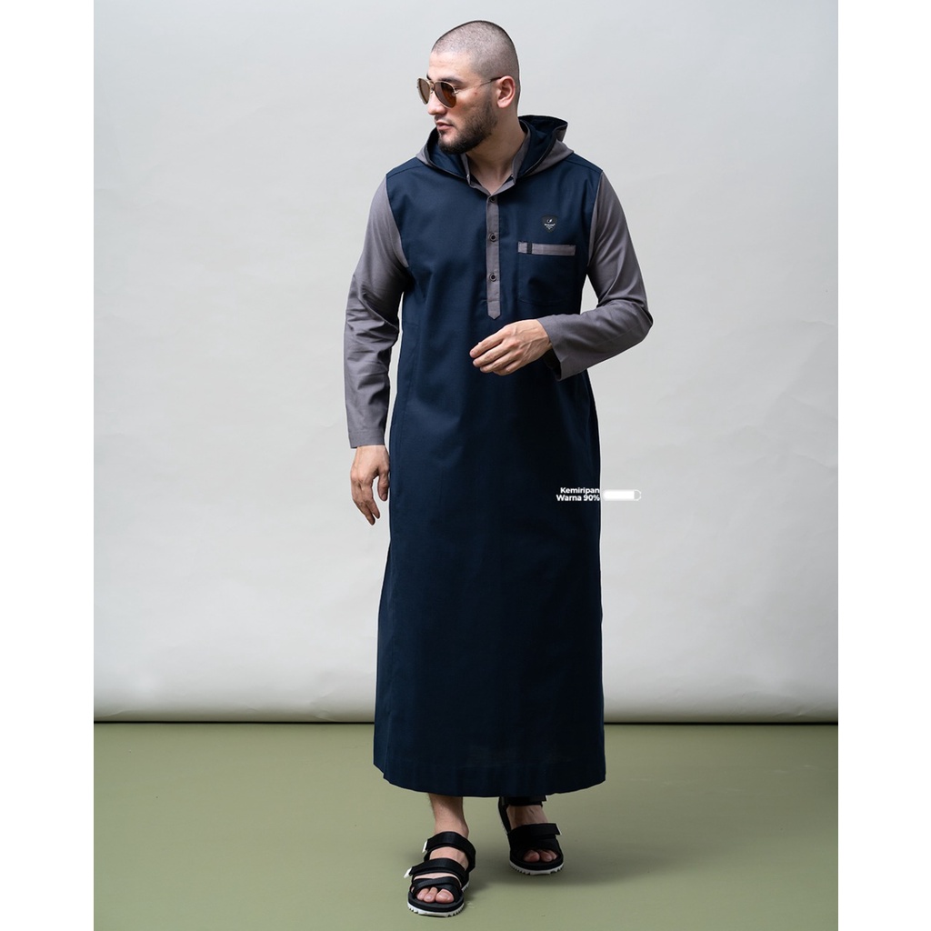 SAMASE Jubba Hoodie Baju Gamis Jubbah Pria Lengan Panjang Jubah Original Terbaru Limited Edition R-0