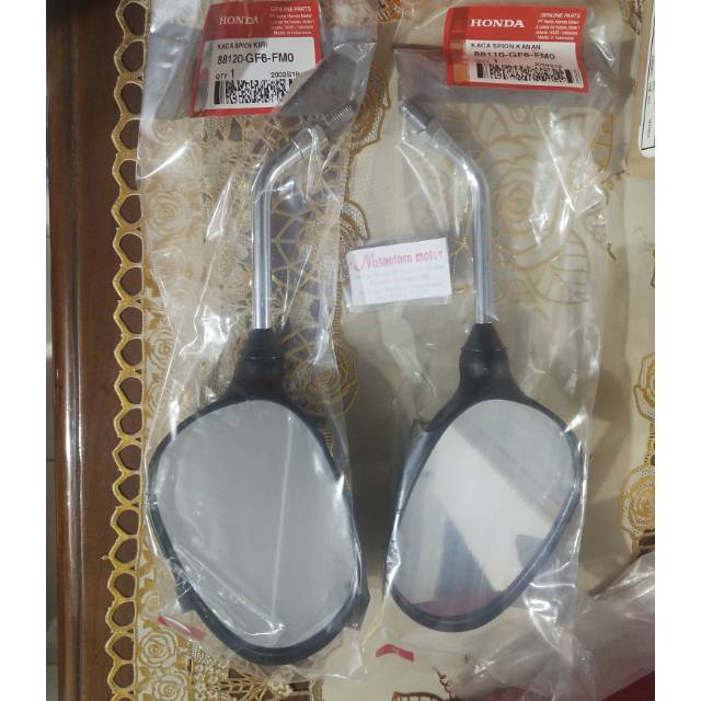 88120-GF6-FM0 dan 88110-GF6-FM0 Kaca Spion WIN new KIRI KANAN Asli AHM