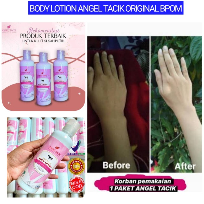 BODY LOTION ANGEL TACIK ORIGINAL BPOM PEMUTIH BADAN