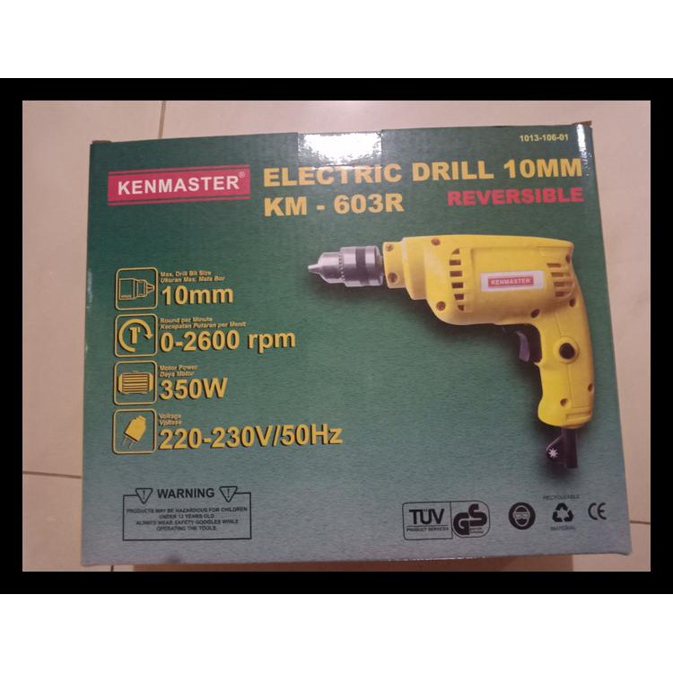 BOR LISTRIK KENMASTER BOR TANGAN KENMASTER REVERSIBLE BOLAK - BALIK
