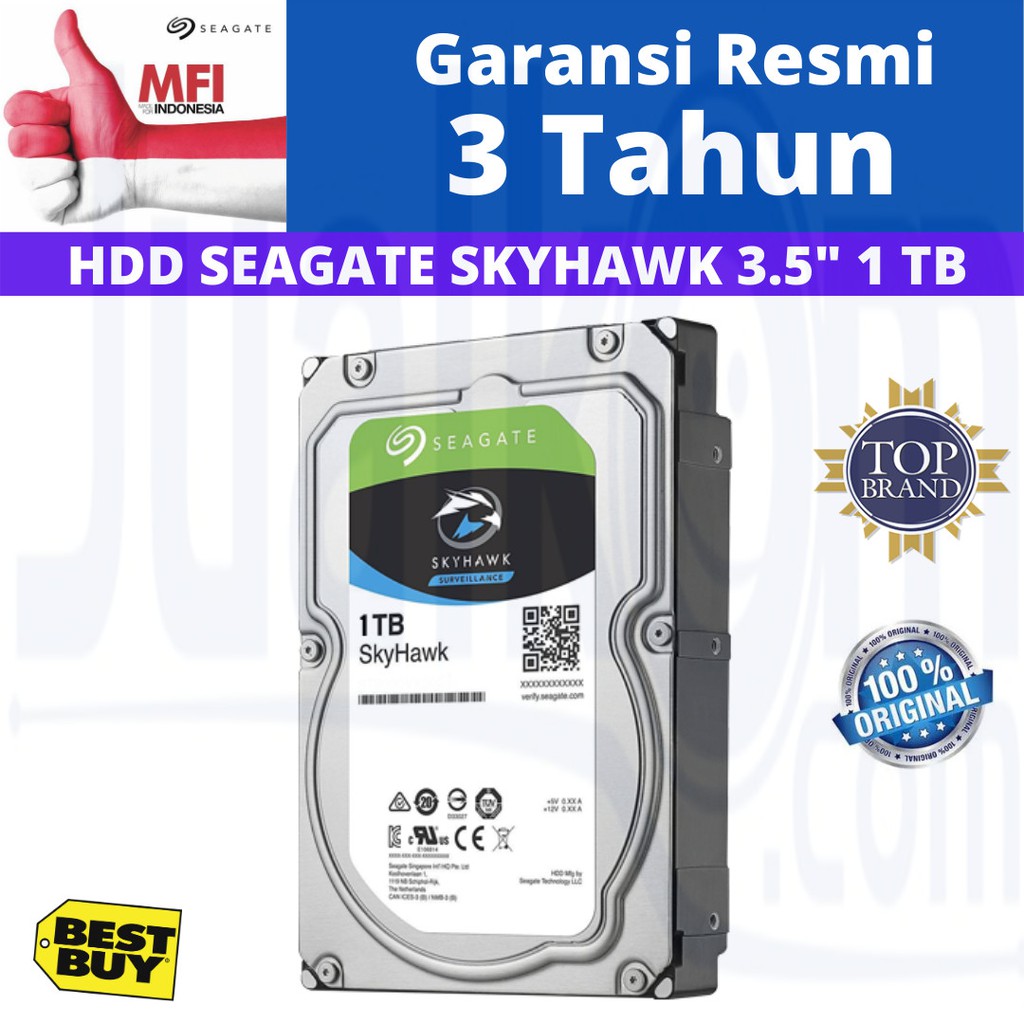 Seagate SkyHawk 1TB SATA 3.5&quot; Harddisk Surveillance CCTV