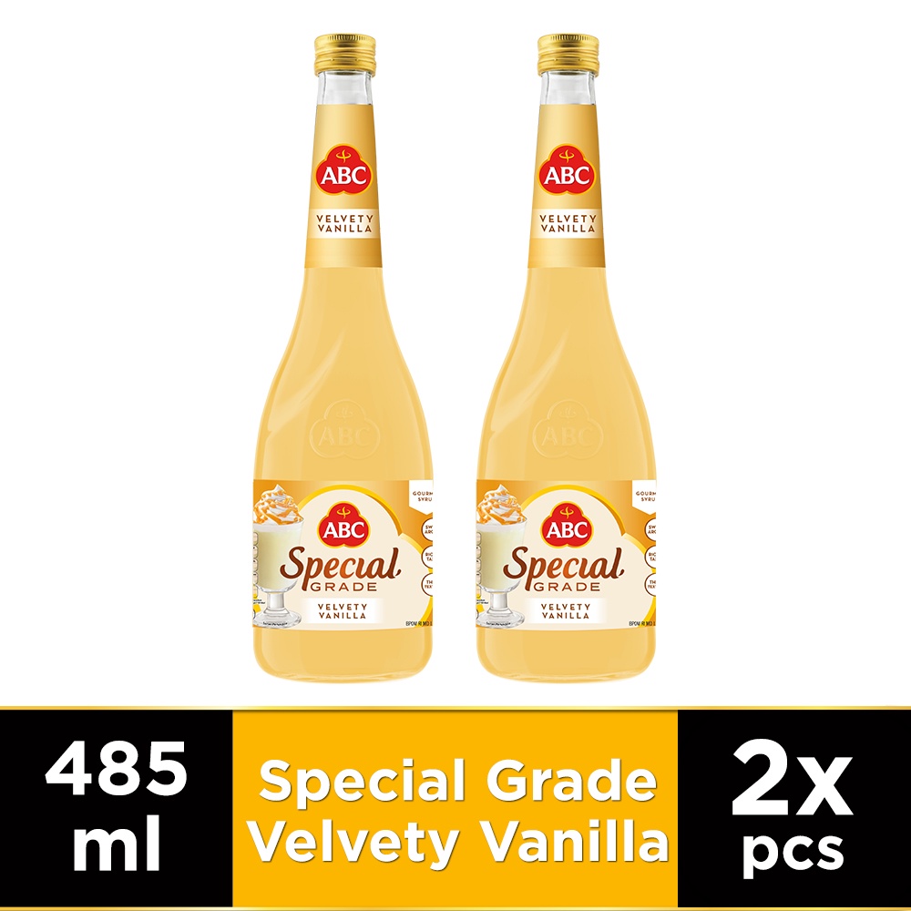 ABC Sirup Special Grade Velvety Vanilla 485 ml - Twin Pack