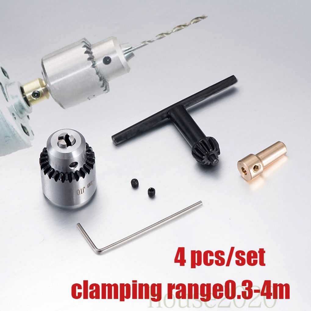 Bor Chuck Mikro Mini Elektrik Bahan Kuningan Ukuran 0.3-4mm Tjo Taper 3.17mm