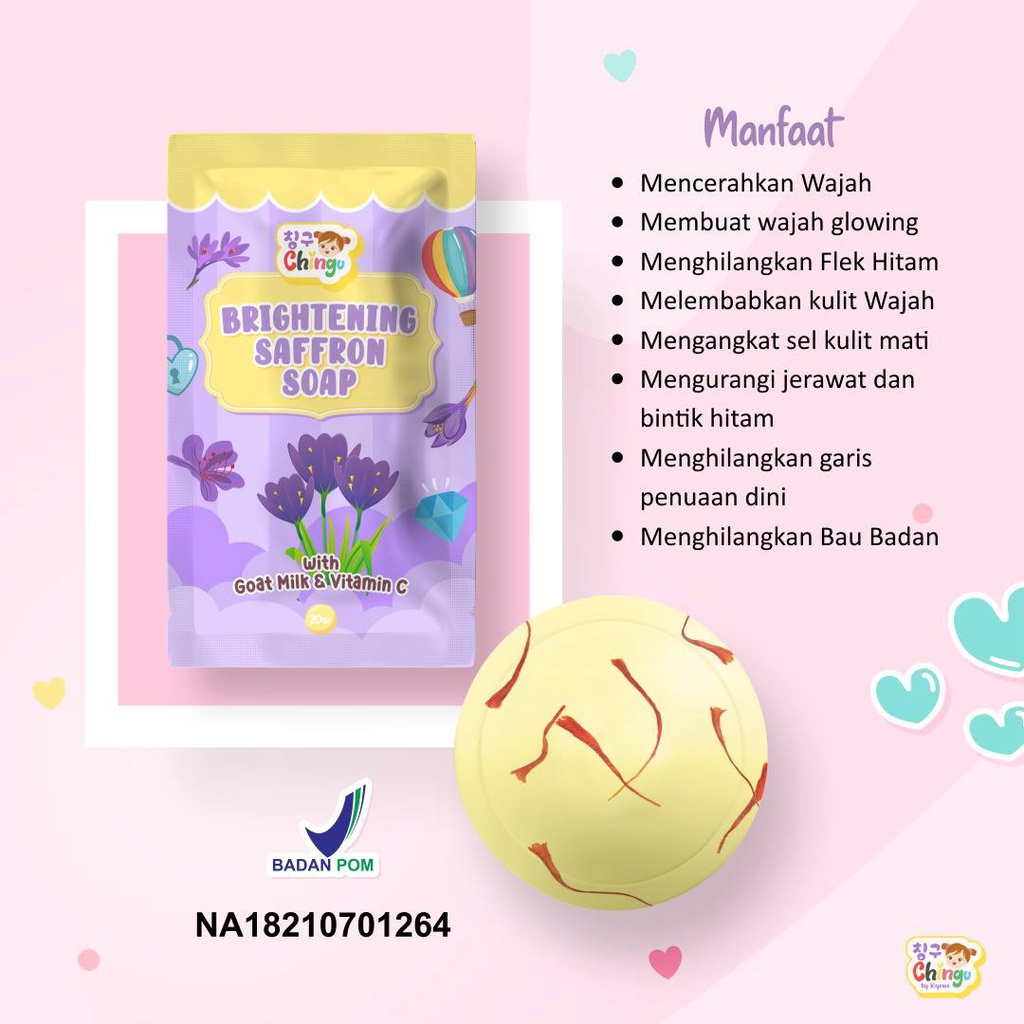 READY! BRIGHTENING SOAP TRAVEL SIZE CHINGU BY KIYOWO YEPPU-YEPPU SKINCARE SABUN PENCERAH KULIT KIYOWO BPOM ORIGINAL