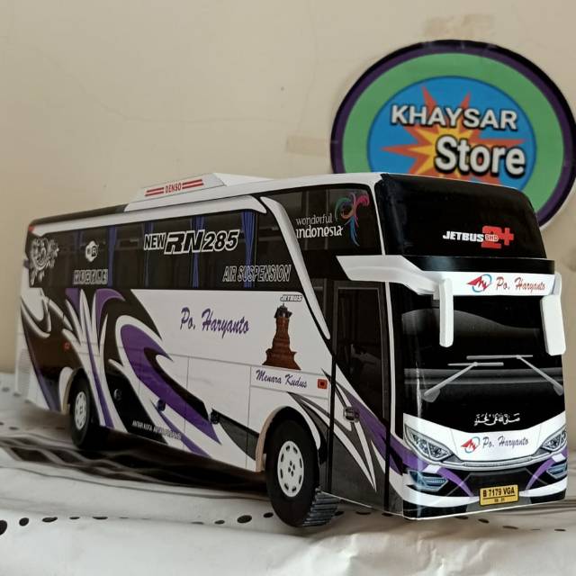 Miniatur Bus bis haryanto UNGU shd